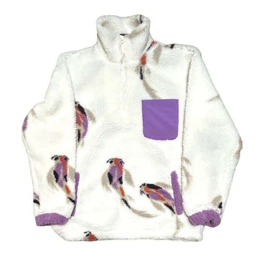 Taylor Swift SPEAK NOW TV Koi Fish Quarter Zip Sherpa Pullover SIZE Small